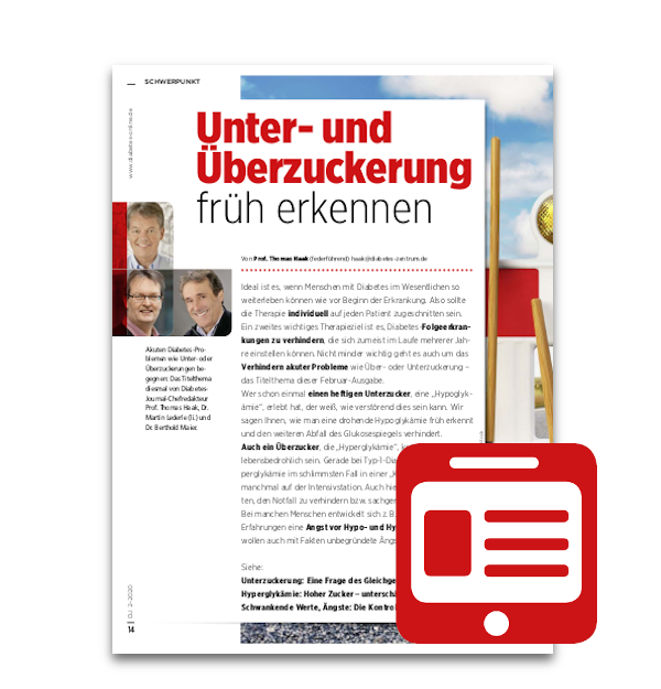  Artikelbild 1 des Artikels “Schwerpunkt: Unter- und Überzuckerung früh erkennen “