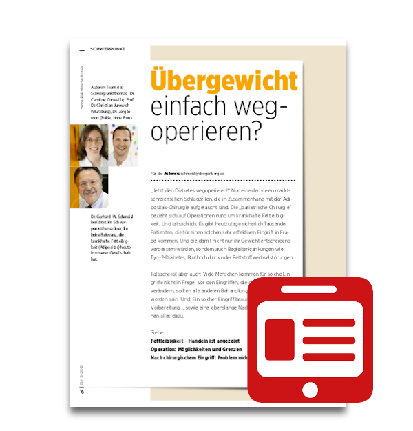  Artikelbild 1 des Artikels “Schwerpunkt: Übergewicht einfach wegoperieren? “