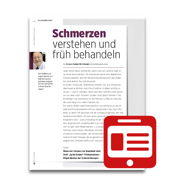  Artikelbild 1 des Artikels “Schwerpunkt: Schmerzen verstehen und früh behandeln “
