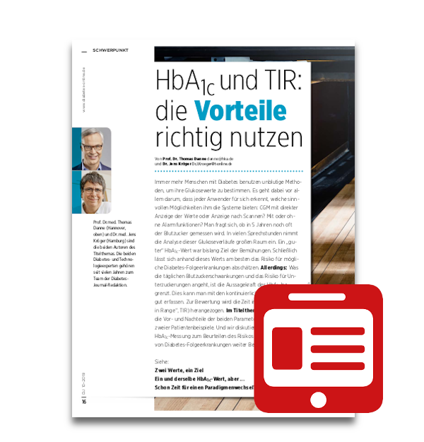  Artikelbild 1 des Artikels “Schwerpunkt: HbA1c und TIR: Die Vorteile richtig nutzen “