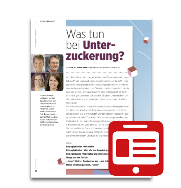  Artikelbild 1 des Artikels “Schwerpunkt: Was tun bei Unterzuckerung? “
