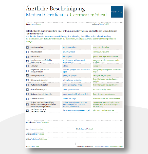  Artikelbild 1 des Artikels “Flugreise-Attest “