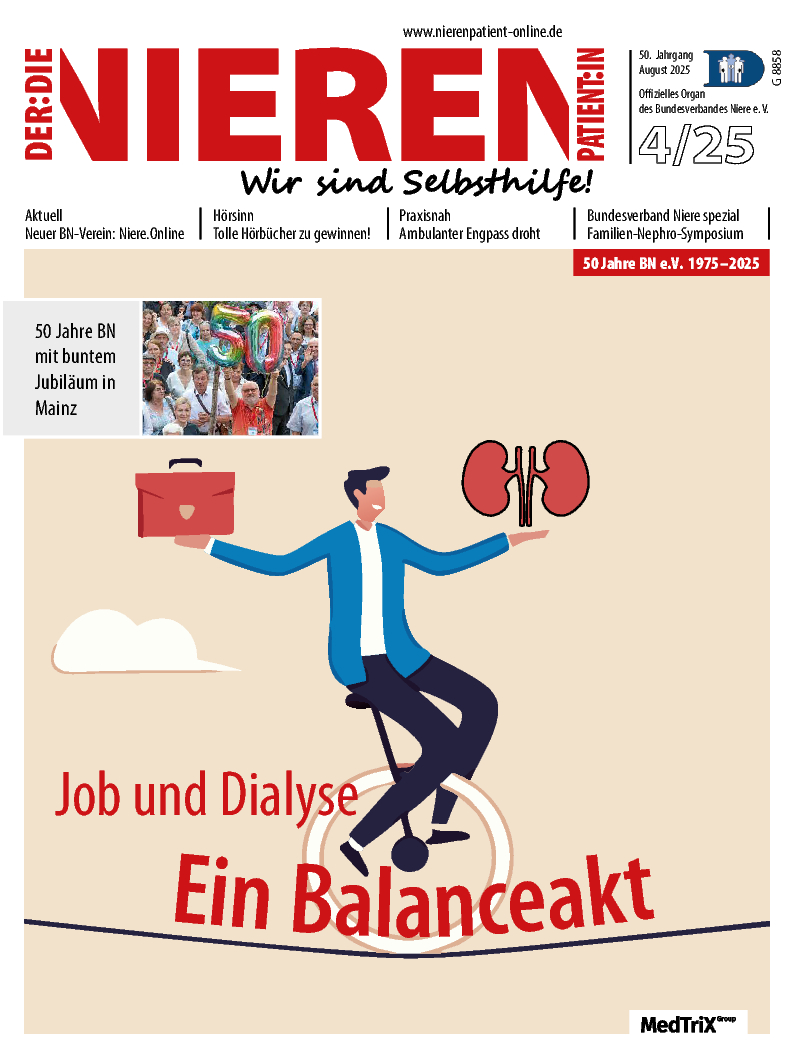  Artikelbild 1 des Artikels “Miniabo 3x Der Nierenpatient/Die Nierenpatientin “